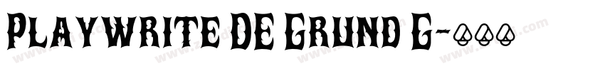 Playwrite DE Grund G字体转换